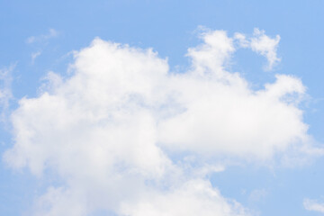 Obraz premium The nature of blue sky with cloud in the morning.