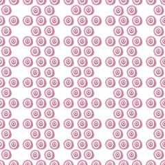 Seamless pattern, polka dot fabric, hand drawn watercolor dot on white background