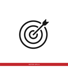 Arrow, business, darts, goal, target icon vector