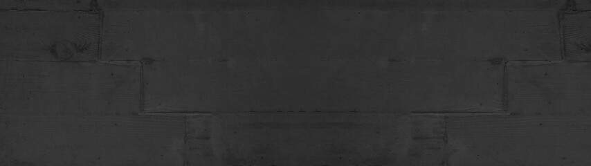 Black stone concrete texture background anthracite panorama banner long
