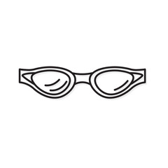 swimming goggles icon- vector illustration