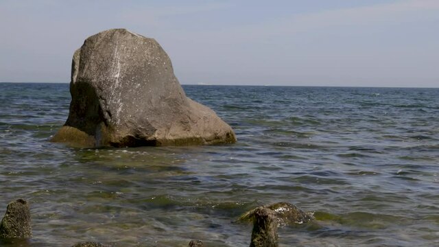 Chalk Cliffs on Ruegen R&uuml;gen in Germany, Mecklemburg Vorpommern on a beautiful sunny day. Vacation in Europe.
