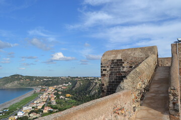 Fototapeta premium view of the sea from the fortress