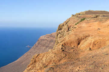 Landscape of north-east shore of Lanzarote, Spain