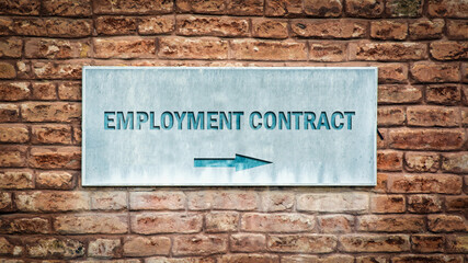 Street Sign EMPLOYMENT CONTRACT