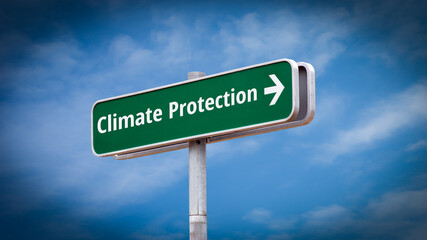 Street Sign to CLIMATE PROTECTION