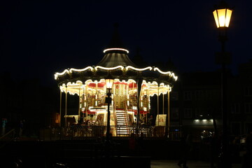 carousel at night