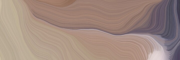 inconspicuous colorful modern waves background design with rosy brown, dim gray and pastel gray color