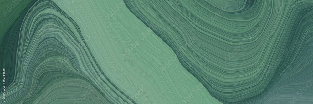 Poster unobtrusive elegant modern soft swirl waves background illustration with dim gray, dark slate gray a