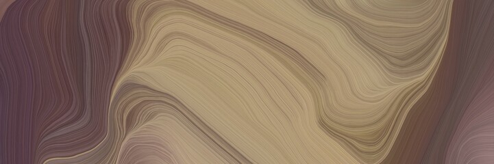 inconspicuous elegant modern curvy waves background design with rosy brown, old mauve and pastel brown color