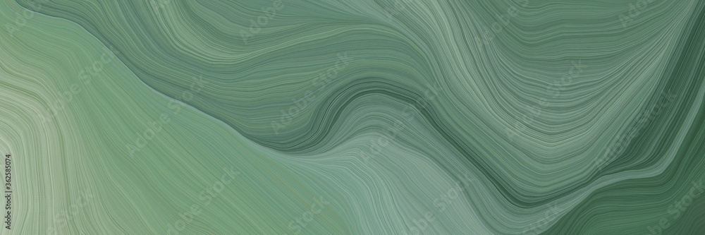 Poster inconspicuous banner with elegant curvy swirl waves background illustration with gray gray, dark gra