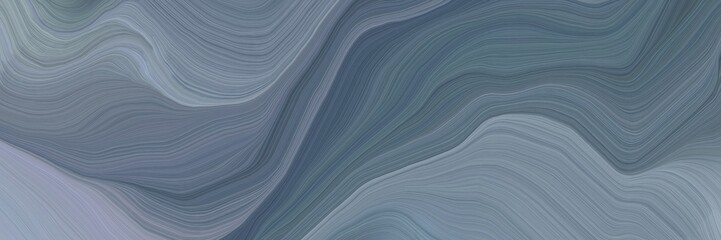 inconspicuous banner with elegant modern waves background illustration with slate gray, dark gray and dark slate gray color