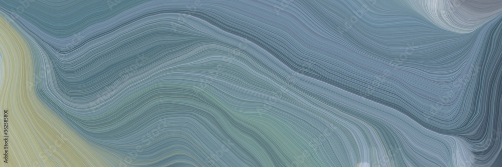 Aufkleber inconspicuous colorful elegant curvy swirl waves background illustration with slate gray, dark gray 