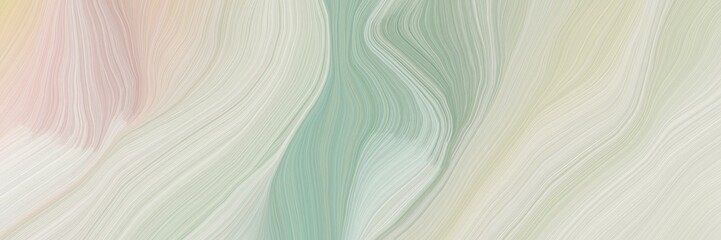 inconspicuous colorful modern curvy waves background illustration with pastel gray, dark sea green and ash gray color