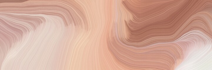 unobtrusive colorful modern soft curvy waves background design with tan, pastel brown and antique white color