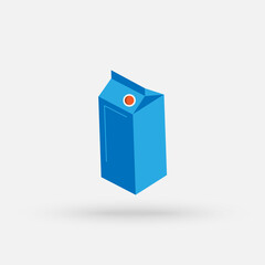 Milk package. Simple modern icon design illustration.