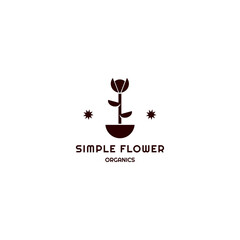 Simple Flower Logo Vector