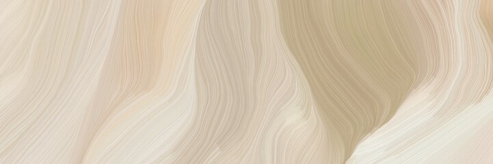 inconspicuous banner with elegant modern curvy waves background illustration with pastel gray, beige and rosy brown color
