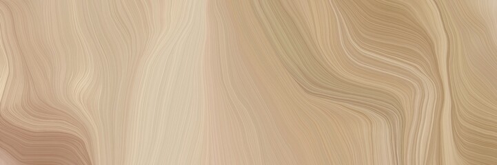 unobtrusive header with elegant modern soft curvy waves background design with tan, pastel gray and pastel brown color