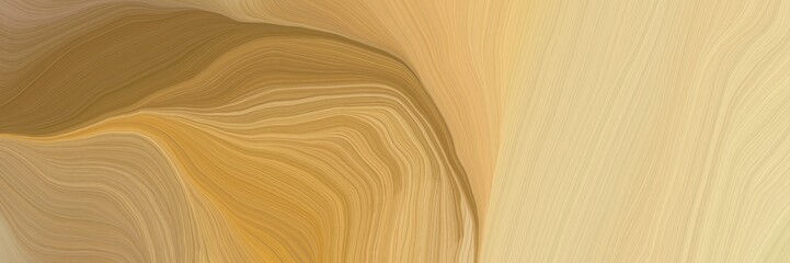 unobtrusive header with colorful curvy background illustration with dark khaki, khaki and brown color