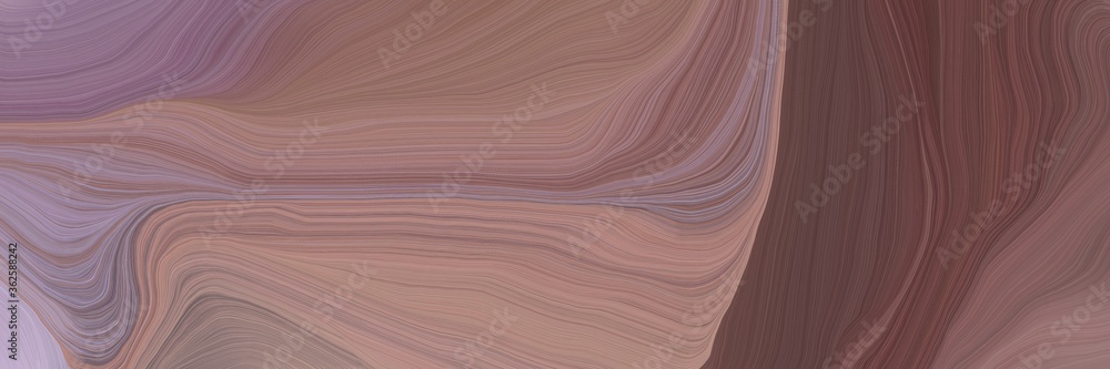 Aufkleber inconspicuous header with elegant modern soft curvy waves background illustration with antique fuchsia, old mauve and pastel purple color