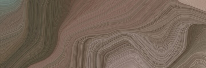 unobtrusive header with elegant abstract waves design with pastel brown, rosy brown and gray gray color