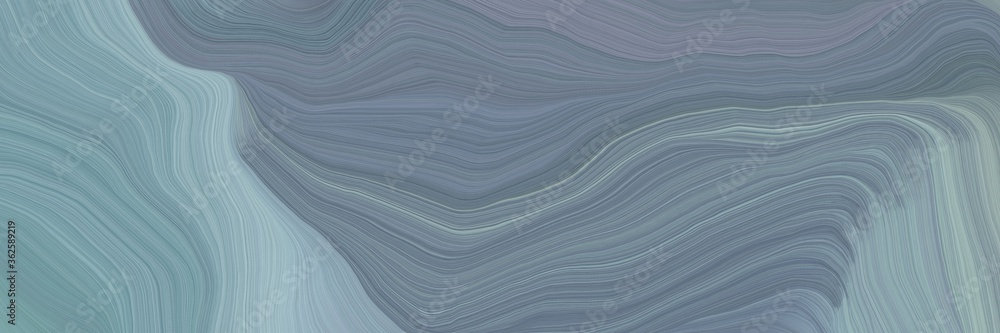 Poster unobtrusive elegant curvy swirl waves background illustration with light slate gray, ash gray and da