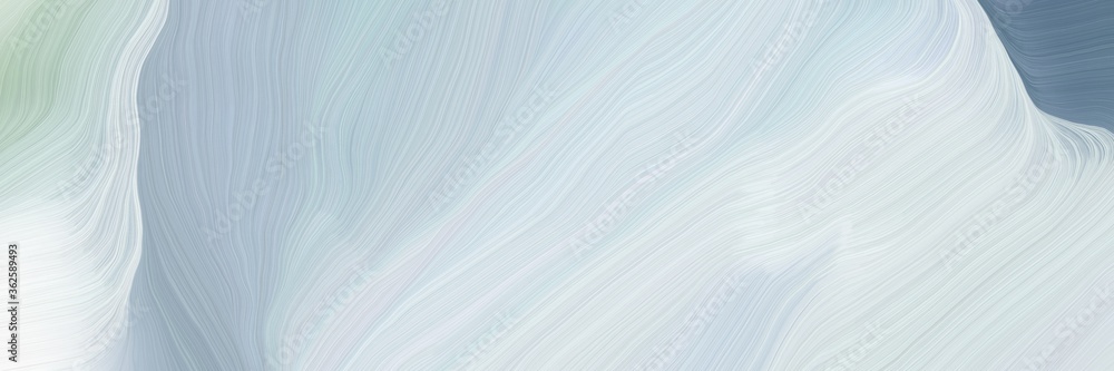 Poster inconspicuous colorful modern curvy waves background illustration with light gray, slate gray and as