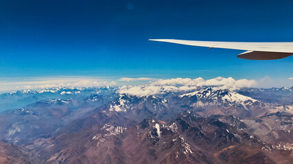 Fototapeta na wymiar Fly over Andes