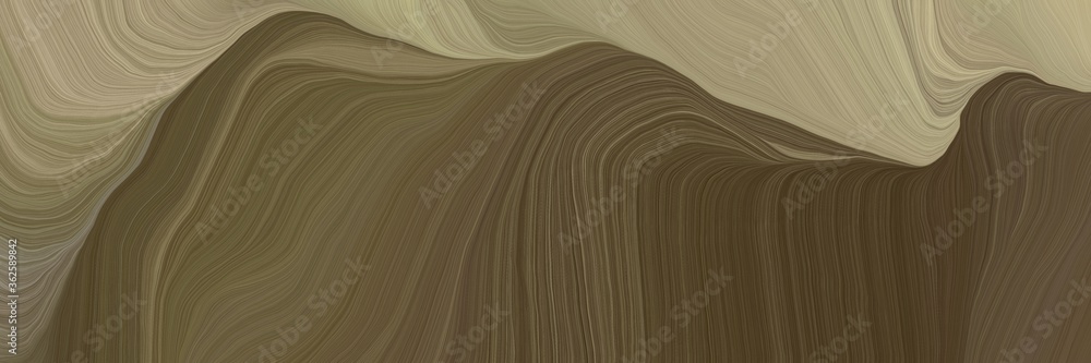 Poster inconspicuous header with colorful modern waves background illustration with dark olive green, rosy 