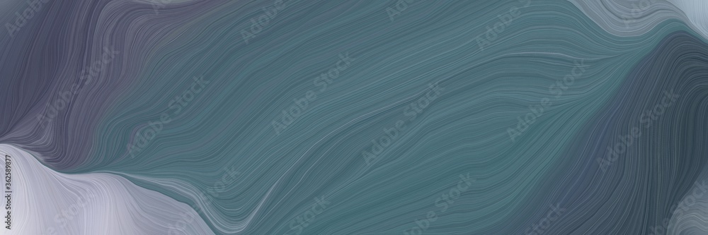 Aufkleber inconspicuous elegant smooth swirl waves background illustration with dim gray, silver and light sla