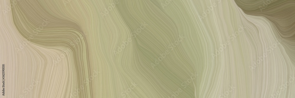 Poster inconspicuous header with colorful elegant curvy swirl waves background design with rosy brown, past
