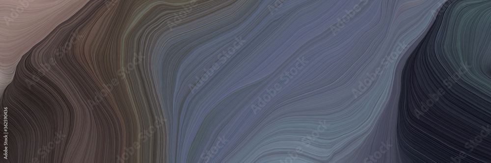 Poster inconspicuous colorful smooth swirl waves background design with dim gray, very dark pink and gray g