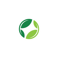 a simple Leaves logo / icon design