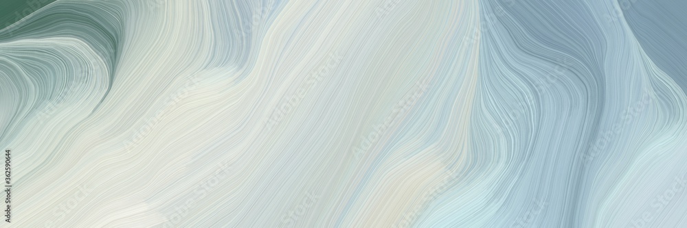 Poster unobtrusive elegant curvy swirl waves background design with light gray, slate gray and dark gray co