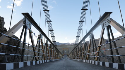 chicham bridge over the mountain 
