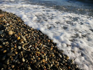 Obraz premium waves on the beach