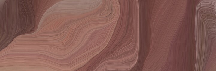 inconspicuous elegant modern waves background design with pastel brown, rosy brown and gray gray color