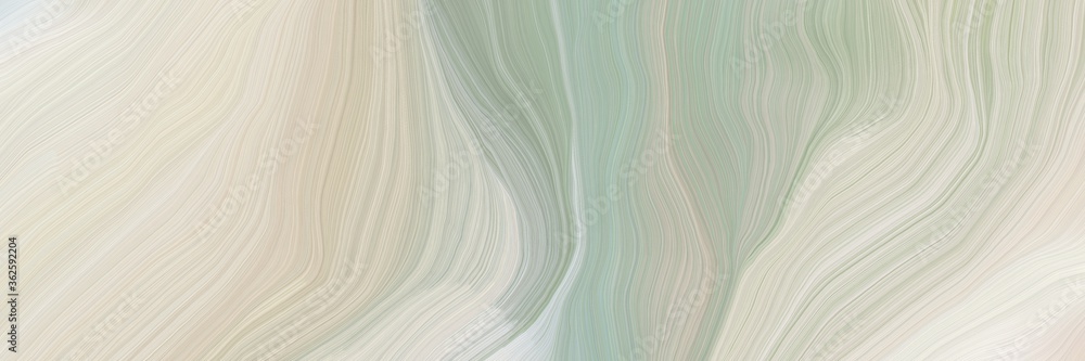 Poster inconspicuous banner with elegant modern soft curvy waves background illustration with pastel gray, 