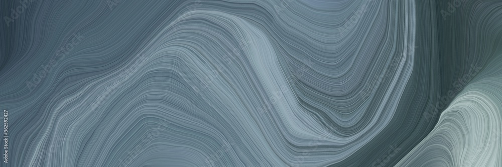 Aufkleber inconspicuous elegant curvy swirl waves background design with dim gray, slate gray and ash gray col