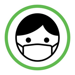 Wear a mask icon