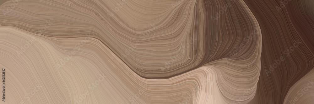 Aufkleber inconspicuous elegant curvy swirl waves background illustration with rosy brown, gray gray and old m