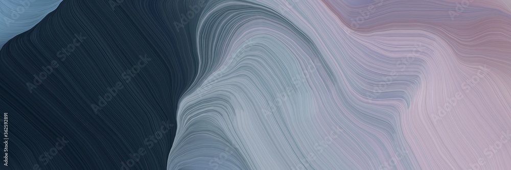 Poster inconspicuous elegant smooth swirl waves background design with dark gray, very dark blue and slate 