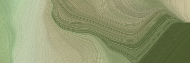 unobtrusive elegant curvy swirl waves background illustration with dark sea green, gray gray and dark olive green color