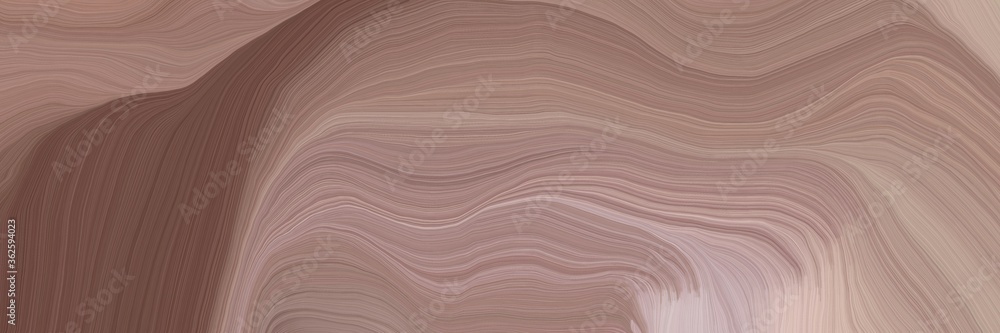 Poster unobtrusive banner with elegant modern soft curvy waves background design with gray gray, old mauve and silver color