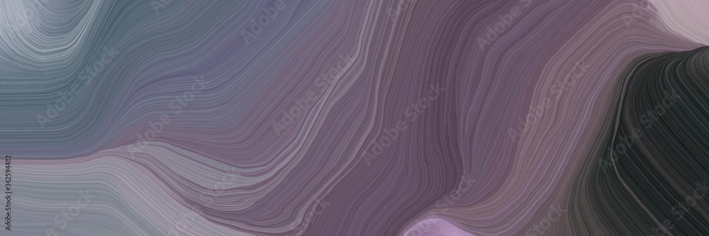 Aufkleber unobtrusive header with colorful curvy background design with dim gray, very dark blue and dark gray