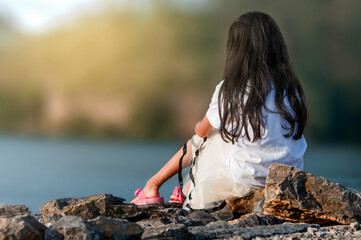 girl on the beach
