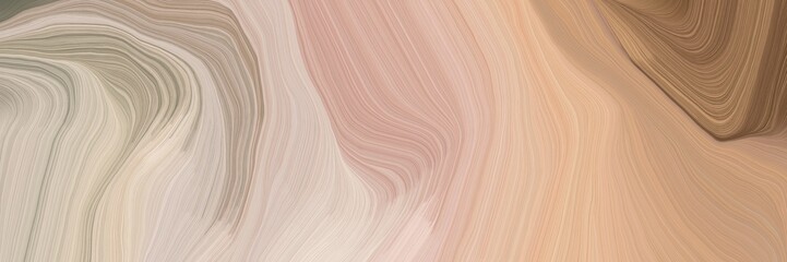 unobtrusive header with elegant modern waves background design with tan, pastel brown and rosy brown color
