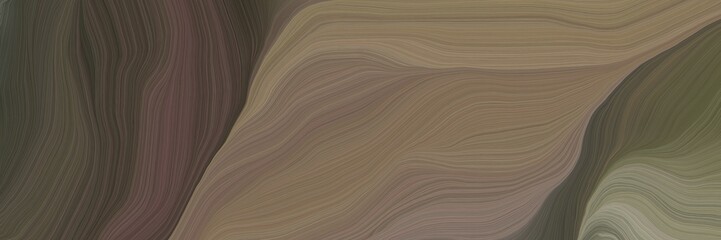 inconspicuous elegant curvy swirl waves background design with pastel brown, dark slate gray and old mauve color