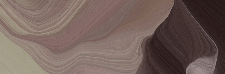 unobtrusive header with elegant modern waves background design with gray gray, old lavender and very dark pink color